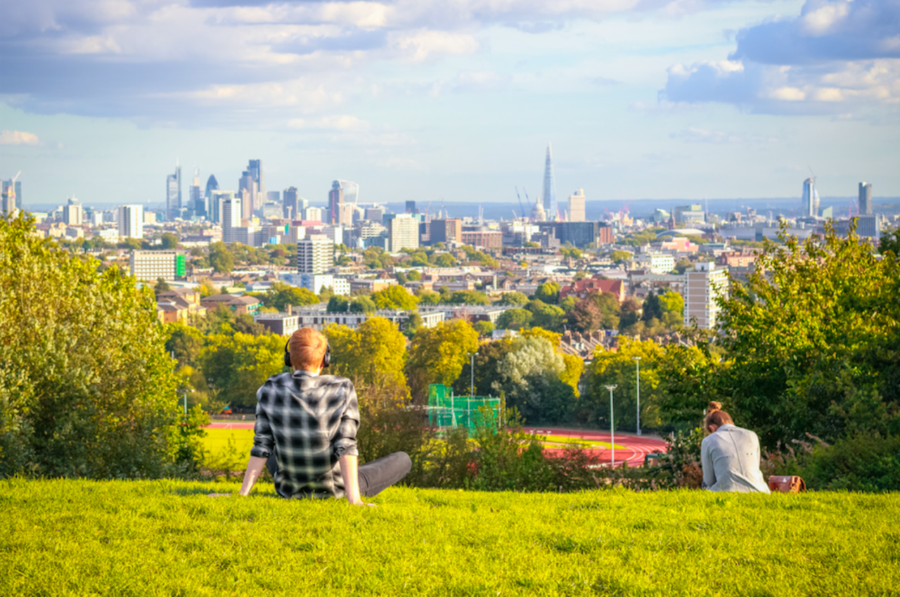 Parliament Hill London Skyline